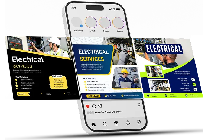 electric marketing social media tab