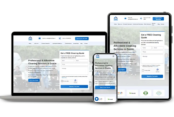 cleaning marketing website tab