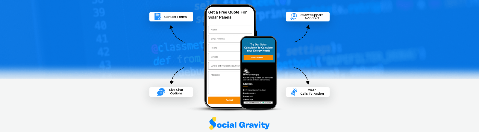 Contact and Inquiry Features solar 1