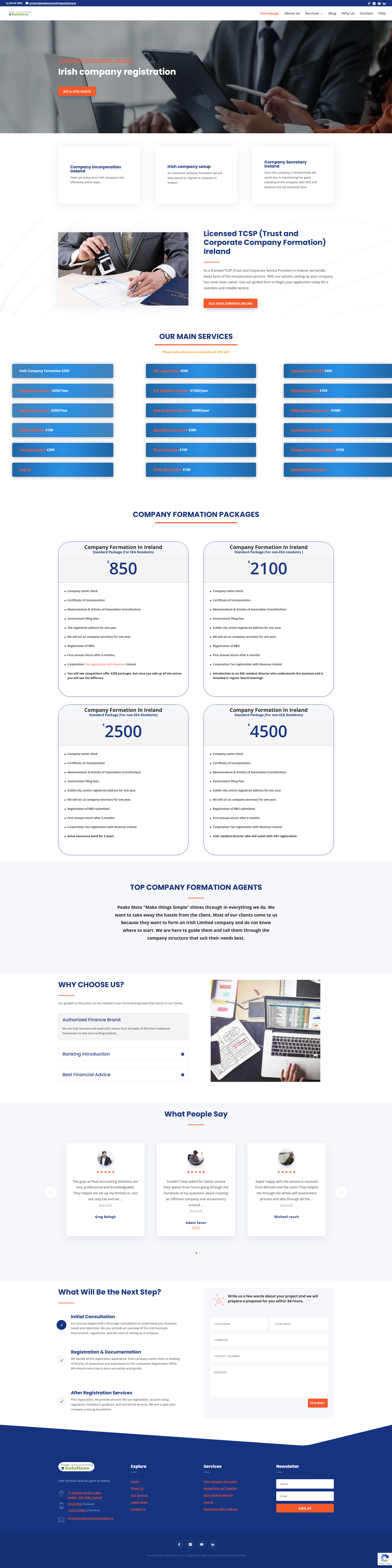 Full-page screenshot of the SPV Energy website