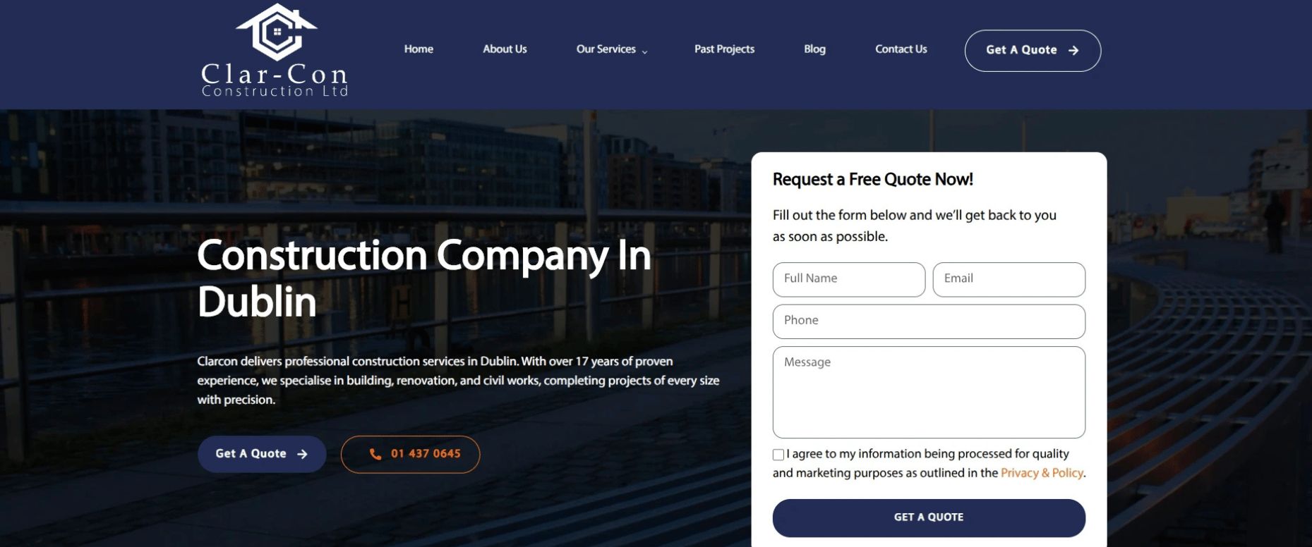 Construction Marketing Agency 61 Website design 2