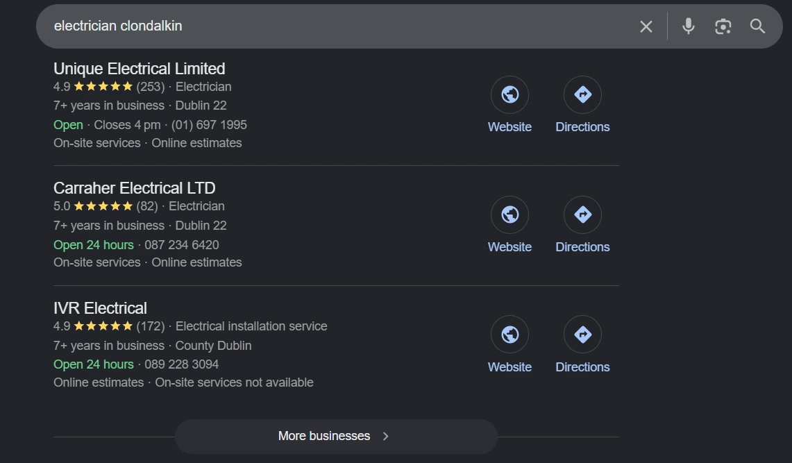 business profile